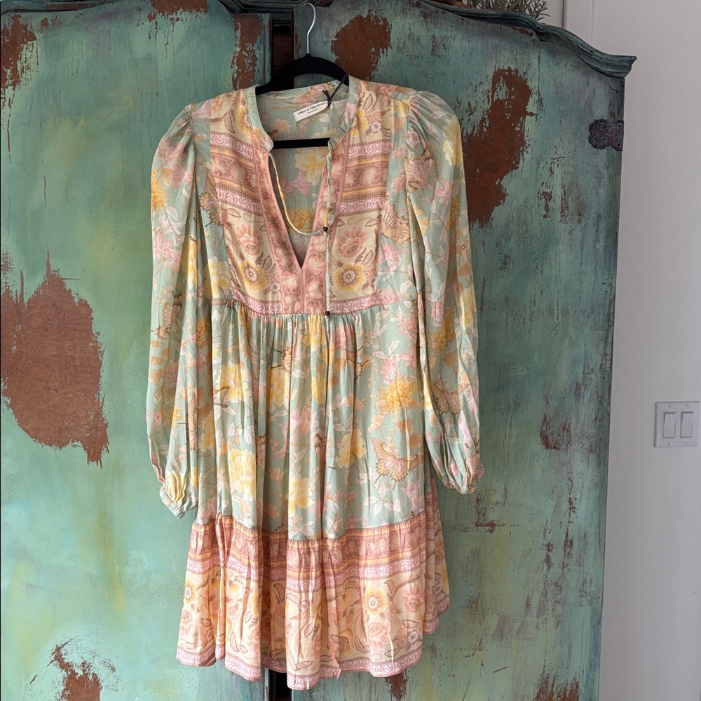 Spell Botanical Butterfly Tunic Dress